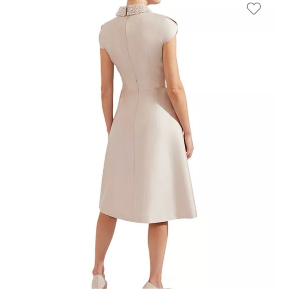 HOBBS LONDON Marcella Embellished Neck Dress-Blue - Picture 3 of 15